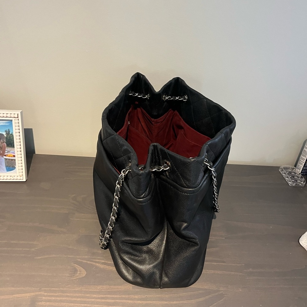 CHANEL Black Quilted Leather Tote with Interlocking CC up for reasonable offers! - Picture 10 of 14